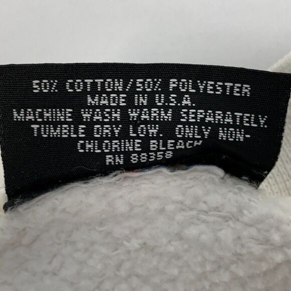 Vintage 90s Trinity Shamrocks Mom Sweatshirt High School USA White Womens Medium - Picture 7 of 8